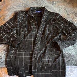 Apt. 9 Black Checkered Blazer